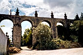 Tomar, Convento de Cristo , Pegoes aqueduct near the convent southern walls. 